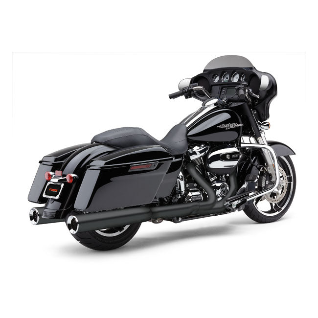 Cobra, Powrflo 4-1/2" slip on mufflers. Black EXHAUST SLIP-ONS AND MUFFLERS Cobra