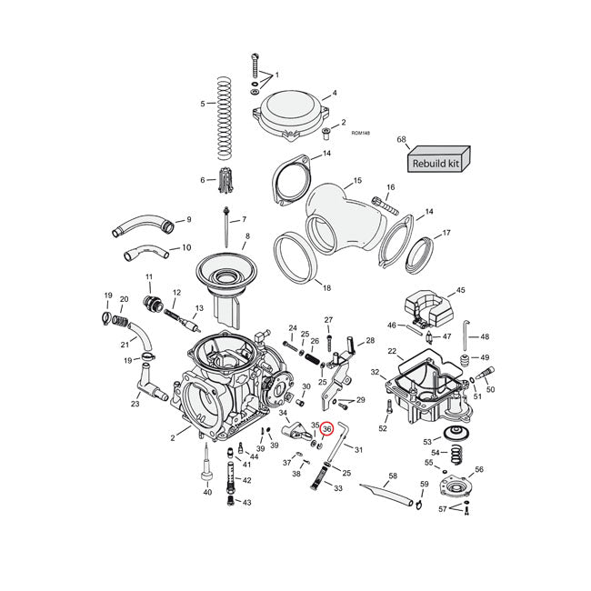 E Clip, Accelerator Pump Lever Carbs Keihin Repl Parts Mcs