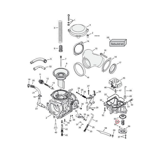 Spring, Acc. Pump Diaphram Carbs Keihin Repl Parts Mcs