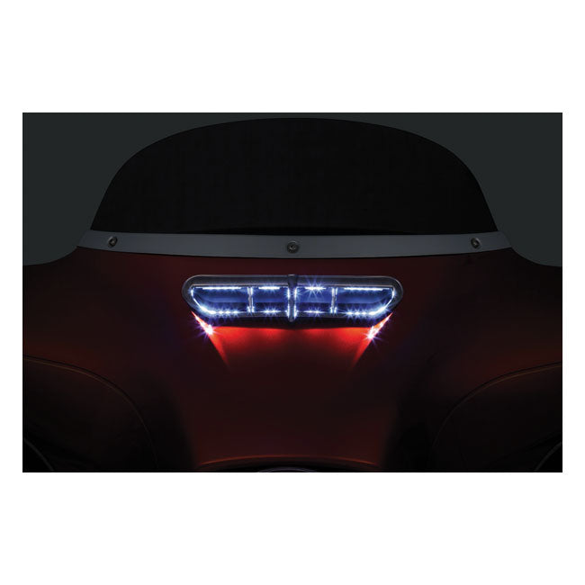 Kuryakyn, LED fairing vent accent. Chrome FAIRING ACCENTS Kuryakyn
