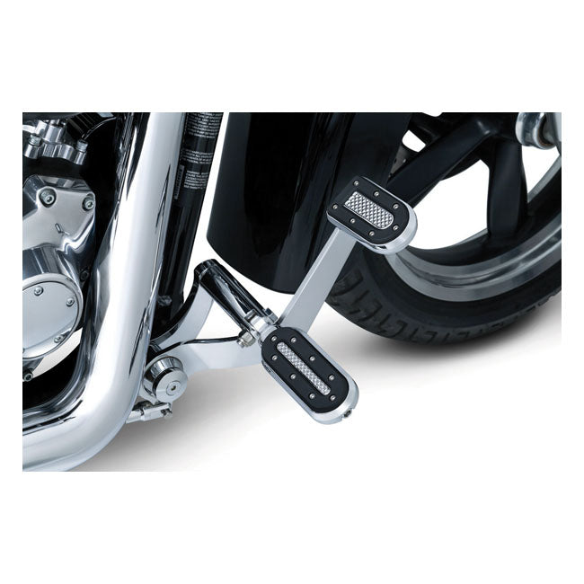 Kuryakyn, Heavy industry brake pedal pad. Chrome BRAKE PEDAL PADS Kuryakyn