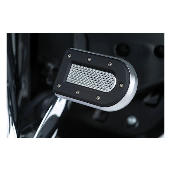 Kuryakyn, Heavy industry brake pedal pad. Chrome BRAKE PEDAL PADS Kuryakyn
