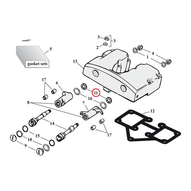 Spacer, Rocker Arm Rocker Arm Parts Mcs