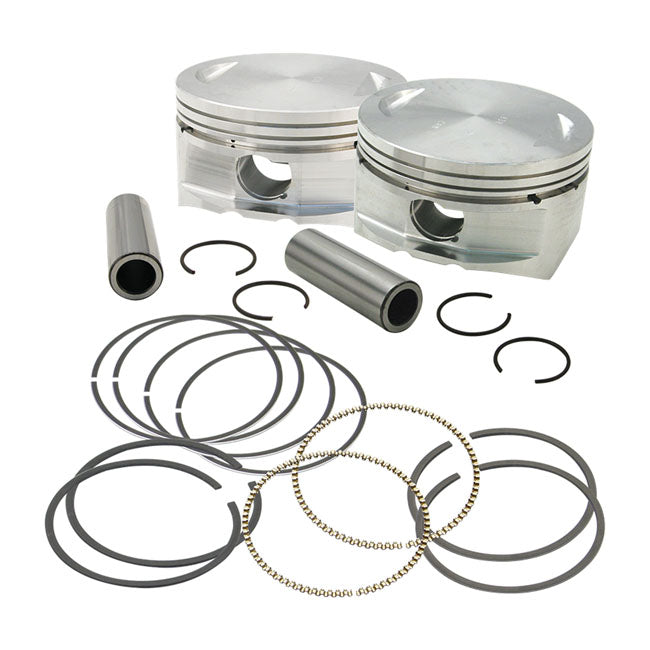 S&S, 3.927" big bore conversion piston & ring kit. +.010" PISTONS AND RINGS KITS S&S
