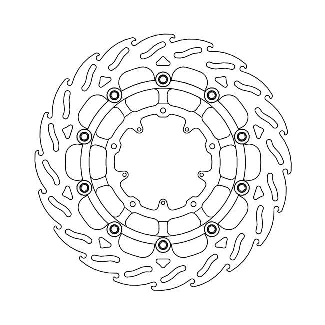 *6 DAYS EXTRA TRANSIT TIME* Moto-Master Flame series floating brake rotor Brake Rotors Moto Master