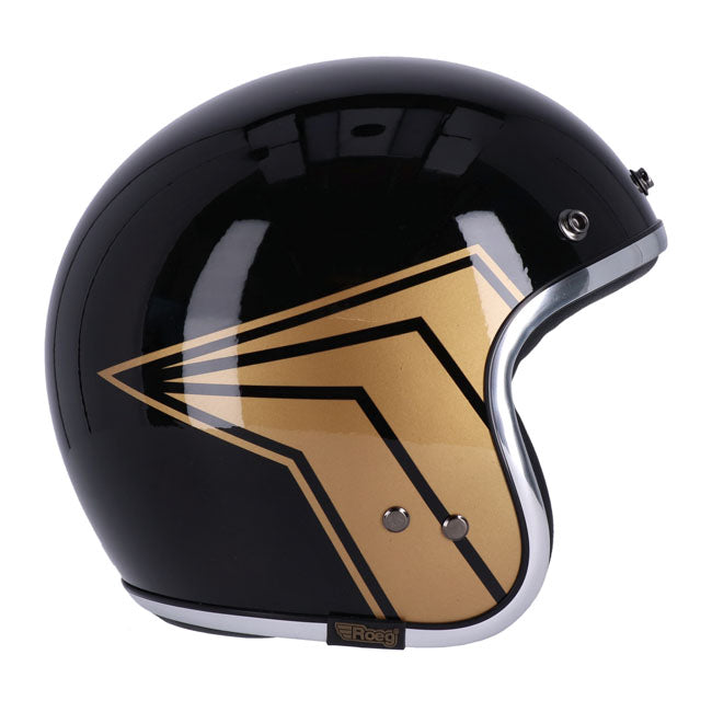 13 1/2 Skull bucket helmet gloss black HELMETS 13 And A Half Company