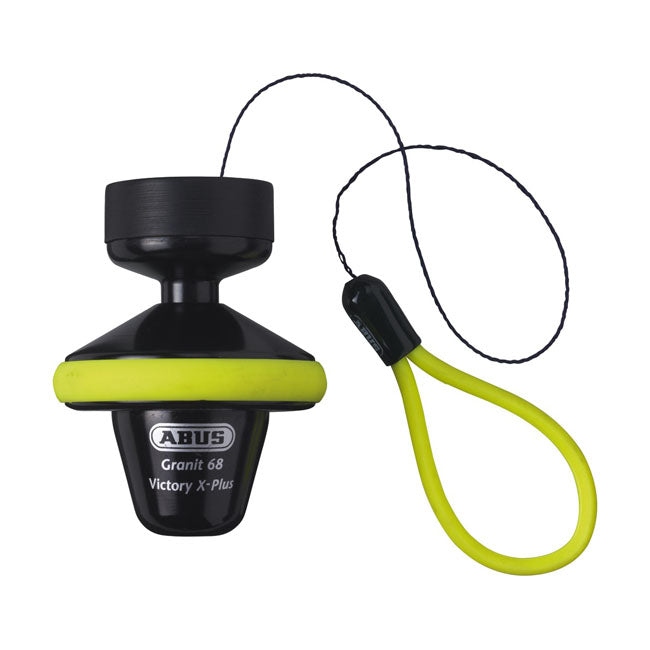 Abus, Granit Victory X Plus 68 Brake Disc Lock. Yellow Lock Abus
