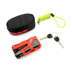 Abus, 77 Granit Sledg ''Web Style'' Disc Brake Lock. Orange Lock Abus