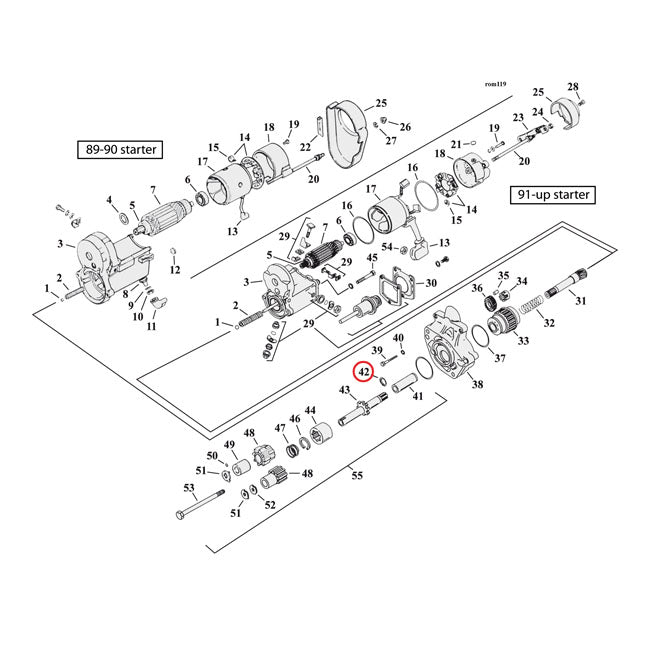 Retaining ring, internal. starter motor RETAINING RINGS Mcs