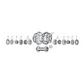 Hub spacer 4.448" white. Rear WHEEL HUB SPACERS Mcs
