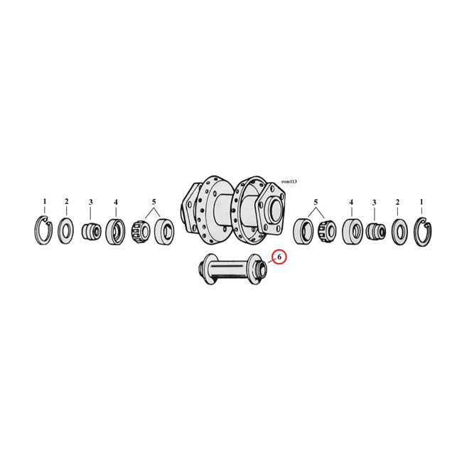 Hub spacer 4.448" white. Rear WHEEL HUB SPACERS Mcs