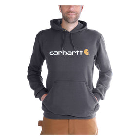 Carhartt Signature logo hoodie carbon heather HOODIES Carhartt