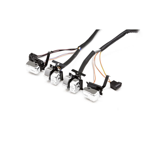 Handlebar Wire & Switch Kit. Chrome Switches Harness & Switch Kits Mcs