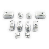 Handlebar Switch Cap Kit, Chrome Switch Cap Kits Mcs