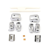 Handlebar Switch Cap Kit, Chrome Switch Cap Kits Mcs