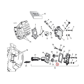 Split Washer Ret.Gear Oilpump Oil Pump Parts Mcs
