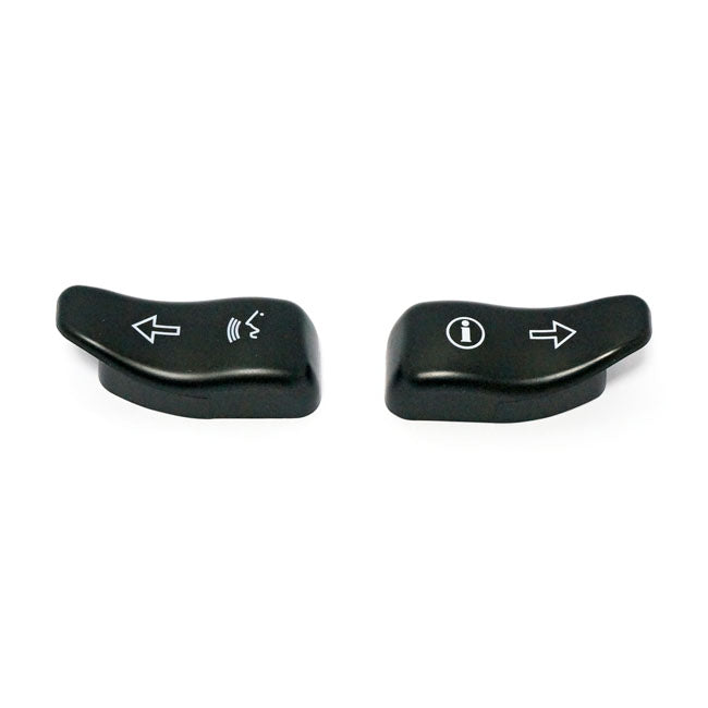 Turn Signal Switch Extender Cap Set. Black Switch Cap Kits Mcs