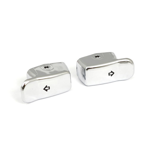 Turn Signal Switch Extender Cap Set. Chrome Switch Cap Kits Mcs