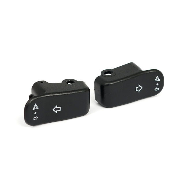 Turn Signal Switch Extender Cap Set. Black Switch Cap Kits Mcs
