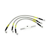 MCS by Goodridge brake line front, stainless clear coated BRAKE LINES Mcs