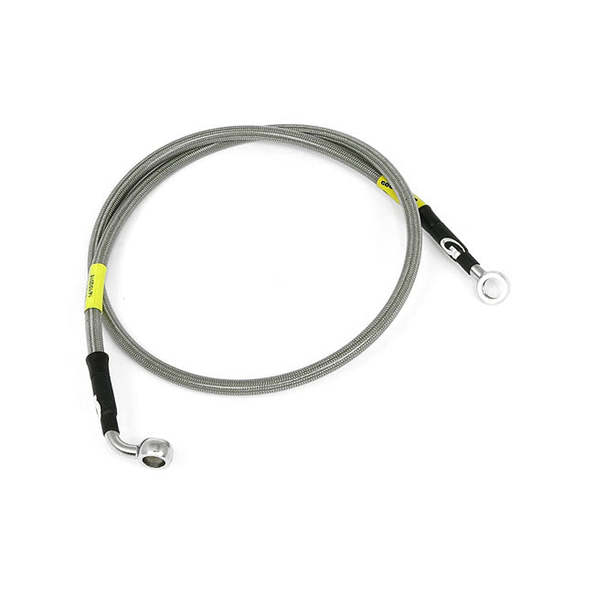 MCS by Goodridge brake line front, stainless clear coated BRAKE LINES Mcs