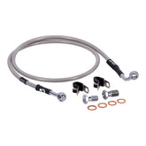 MCS by Goodridge brake line front, stainless clear coated BRAKE LINES Mcs