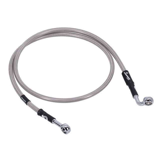 MCS by Goodridge brake line front, stainless clear coated BRAKE LINES Mcs