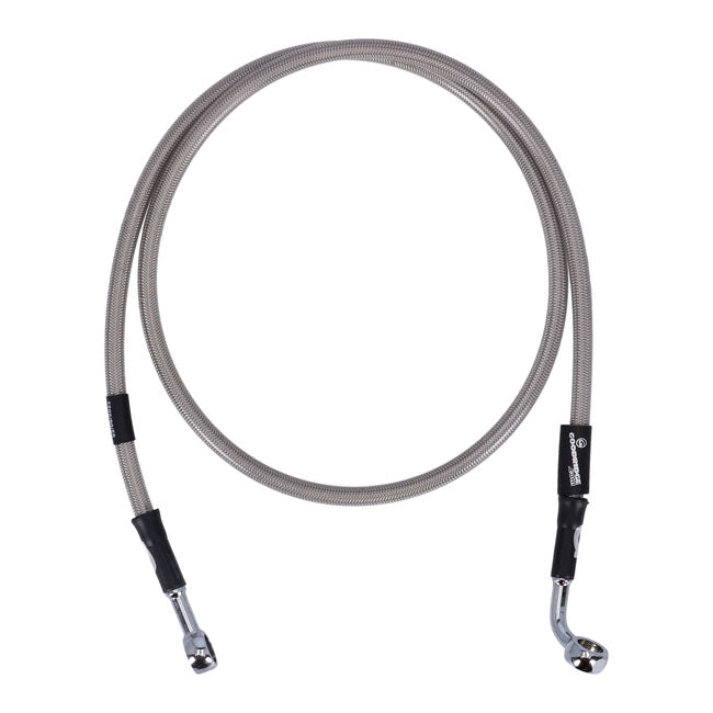 MCS by Goodridge brake line front, stainless clear coated BRAKE LINES Mcs