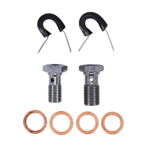 MCS by Goodridge brake line front, stainless clear coated BRAKE LINES Mcs
