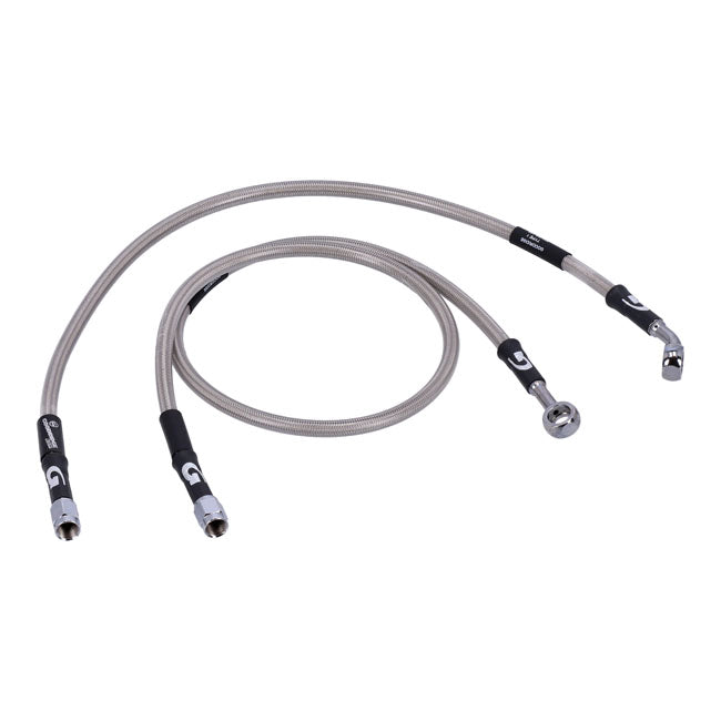 MCS by Goodridge brake line rear, stainless clear coated BRAKE LINES Mcs