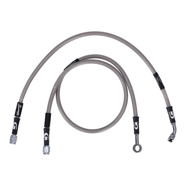 MCS by Goodridge brake line rear, stainless clear coated BRAKE LINES Mcs