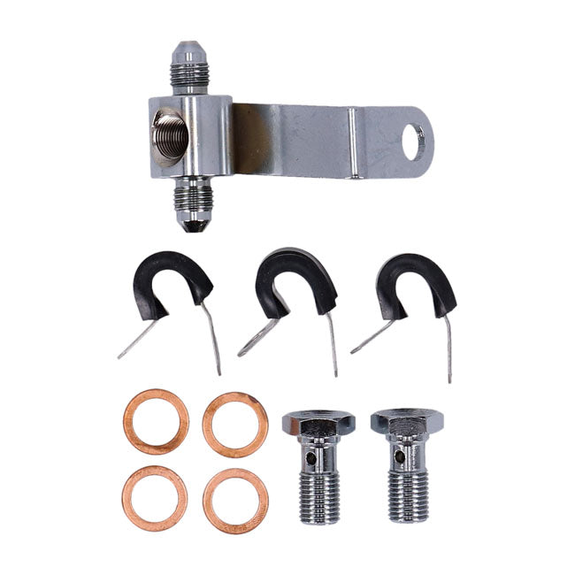 MCS by Goodridge brake line rear, stainless clear coated BRAKE LINES Mcs