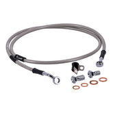 MCS by Goodridge brake line front, stainless clear coated BRAKE LINES Mcs