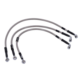 MCS by Goodridge brake line front, stainless clear coated BRAKE LINES Mcs