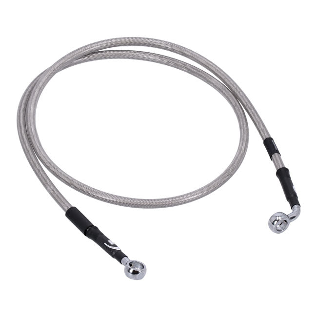 MCS by Goodridge brake line front, stainless clear coated BRAKE LINES Mcs