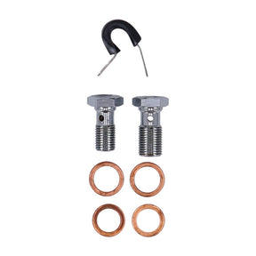 MCS by Goodridge brake line front, stainless clear coated BRAKE LINES Mcs