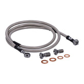 MCS by Goodridge brake line front, stainless clear coated BRAKE LINES Mcs
