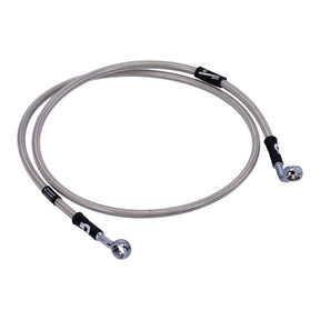 MCS by Goodridge brake line front, stainless clear coated BRAKE LINES Mcs