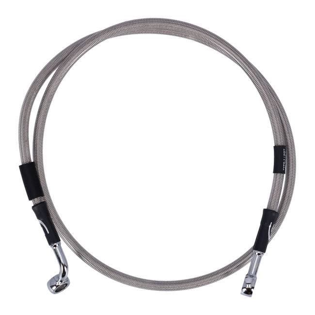 MCS by Goodridge brake line front, stainless clear coated BRAKE LINES Mcs