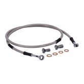 MCS by Goodridge brake line front, stainless clear coated BRAKE LINES Mcs