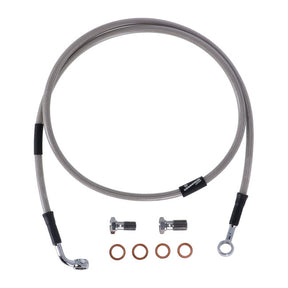 MCS by Goodridge brake line front, stainless clear coated BRAKE LINES Mcs