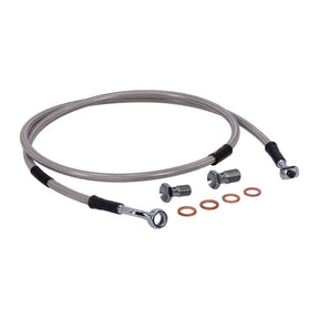 MCS by Goodridge brake line front, stainless clear coated BRAKE LINES Mcs
