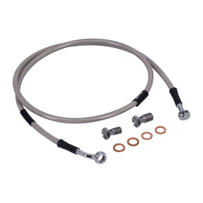 MCS by Goodridge brake line front, stainless clear coated BRAKE LINES Mcs