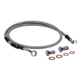 MCS by Goodridge brake line front, stainless clear coated BRAKE LINES Mcs