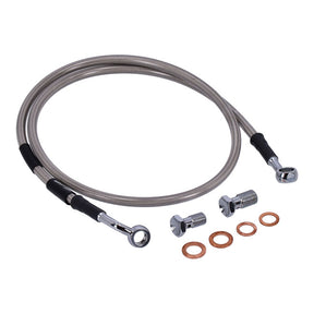 MCS by Goodridge brake line front, stainless clear coated BRAKE LINES Mcs