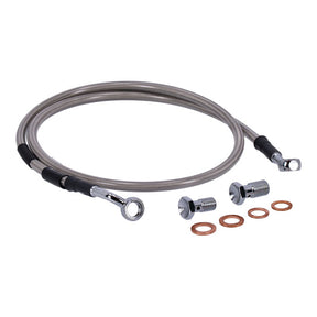 MCS by Goodridge brake line front, stainless clear coated BRAKE LINES Mcs