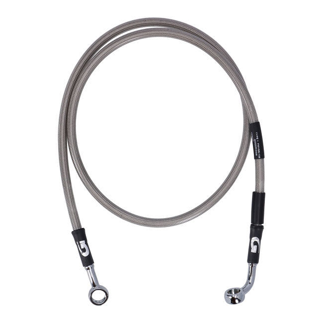 MCS by Goodridge brake line front, stainless clear coated BRAKE LINES Mcs