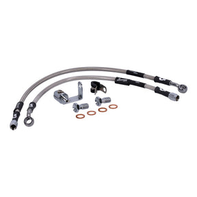 MCS by Goodridge brake line rear, stainless clear coated BRAKE LINES Mcs
