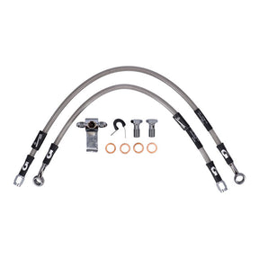 MCS by Goodridge brake line rear, stainless clear coated BRAKE LINES Mcs