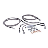 MCS by Goodridge brake line front, stainless clear coated BRAKE LINES Mcs